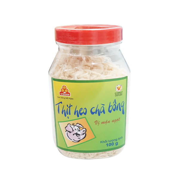 Thịt heo chà bông Vị mặn ngọt hũ 100g
